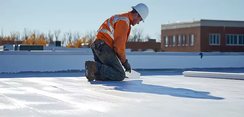 Flat Roof Drain Installation in West Chicago