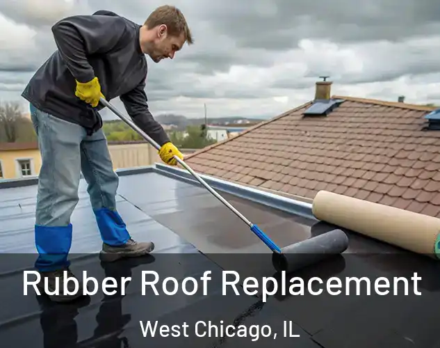  Rubber Roof Replacement West Chicago, IL